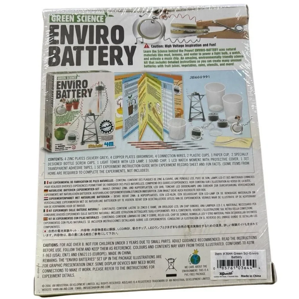 Green Science Environment Battery Kidz Labs Science Product *New*